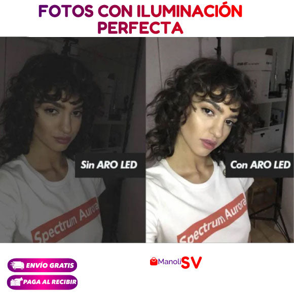ARO LUZ LED PARA CELULAR