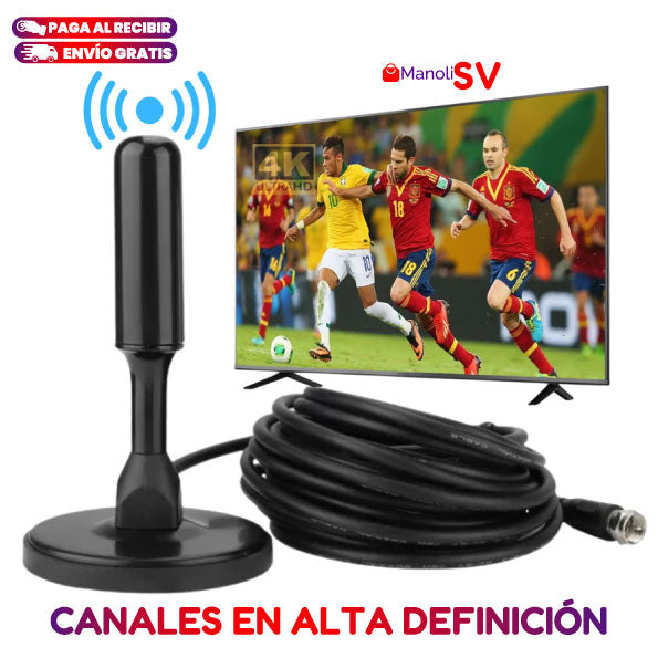 ANTENA PARA TV DIGITAL 4K