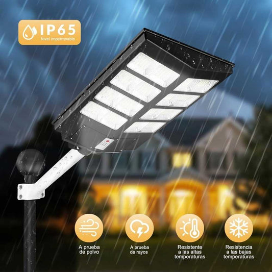 Lampará con Panel Solar para Exterior
