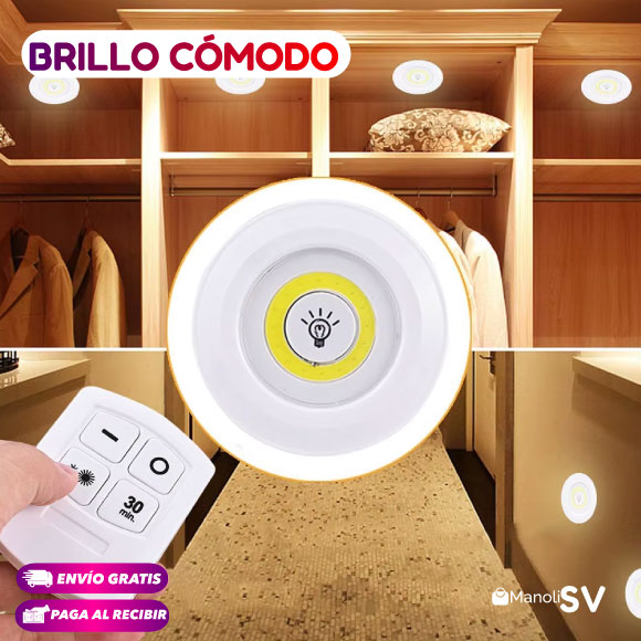 LUZ LED INALÁMBRICA CON CONTROL REMOTO