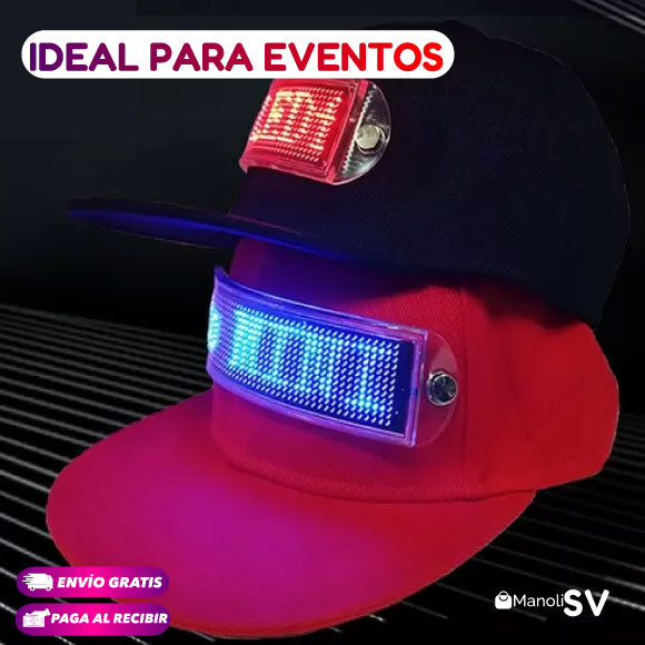 GORRA CON PANTALLA LED