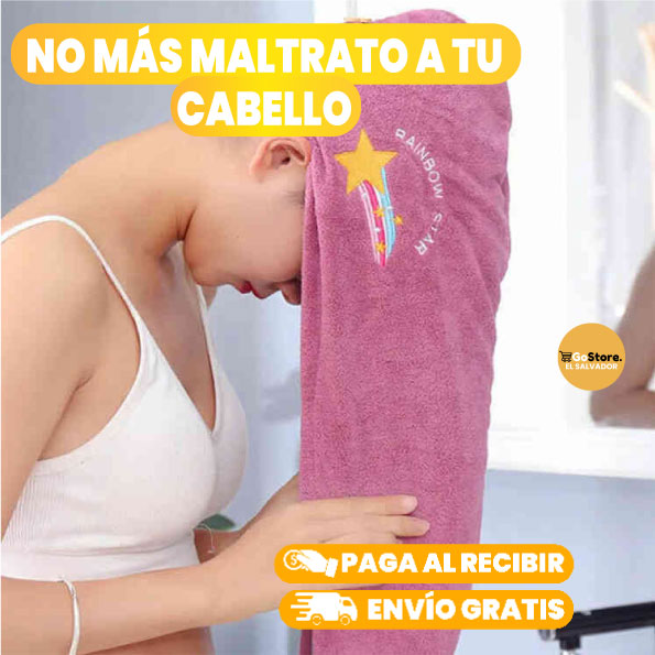 TOALLA MÁGICA PARA CABELLO DE SECADO EN MINUTOS