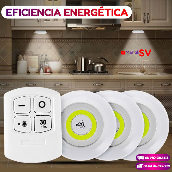 LUZ LED INALÁMBRICA CON CONTROL REMOTO