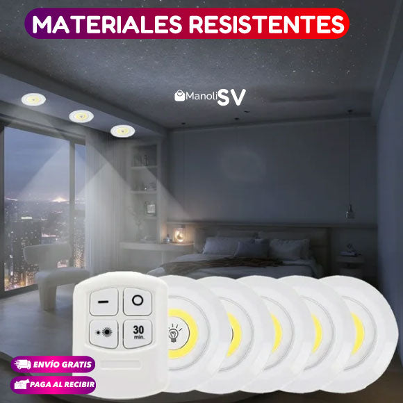 LUZ LED INALÁMBRICA CON CONTROL REMOTO