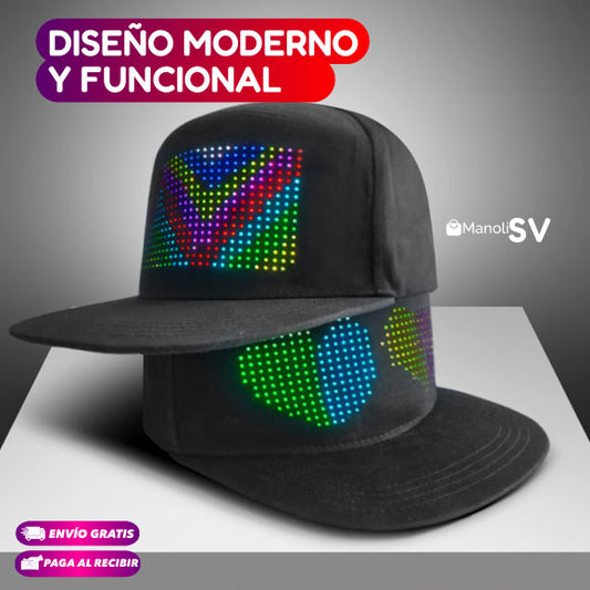 GORRA CON PANTALLA LED