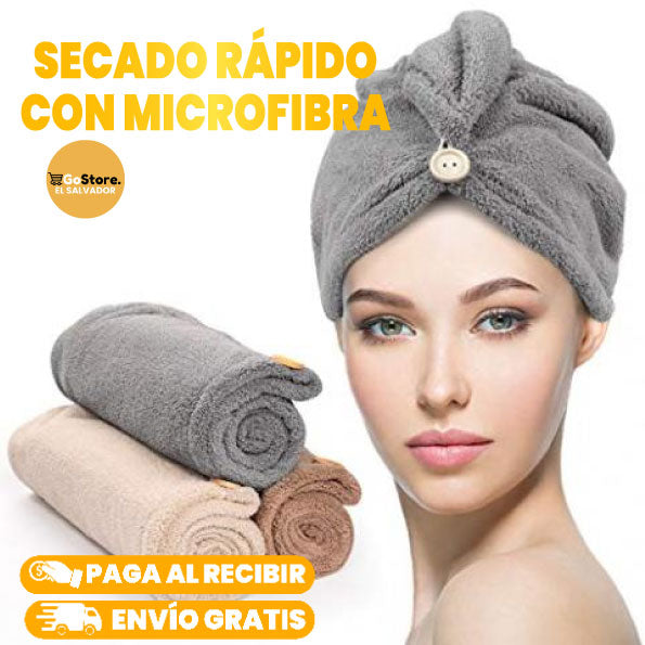 TOALLA MÁGICA PARA CABELLO DE SECADO EN MINUTOS