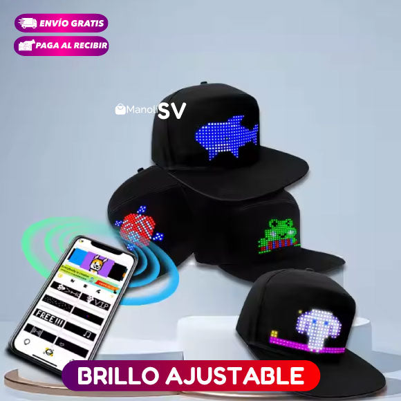 GORRA CON PANTALLA LED