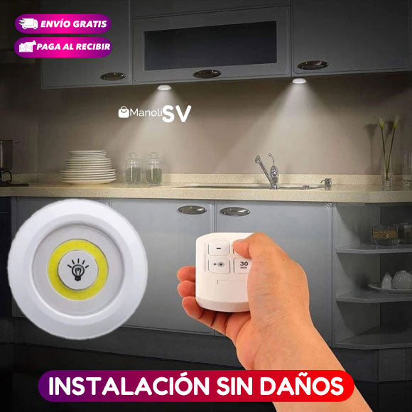 LUZ LED INALÁMBRICA CON CONTROL REMOTO