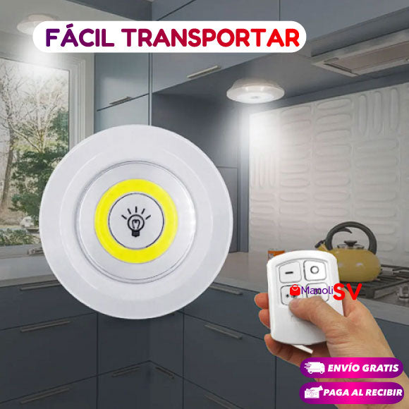 LUZ LED INALÁMBRICA CON CONTROL REMOTO