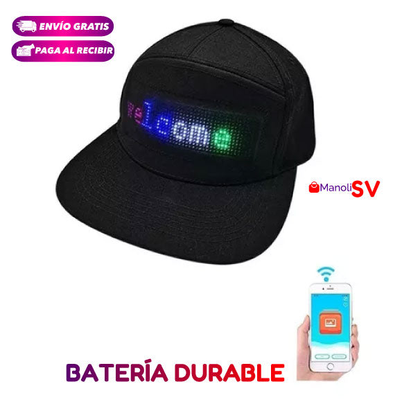 GORRA CON PANTALLA LED