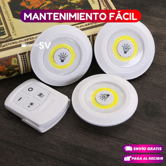 LUZ LED INALÁMBRICA CON CONTROL REMOTO