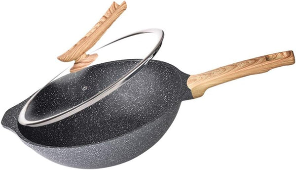 Wok Pro Piedra Antiadherente Cocina Fácil