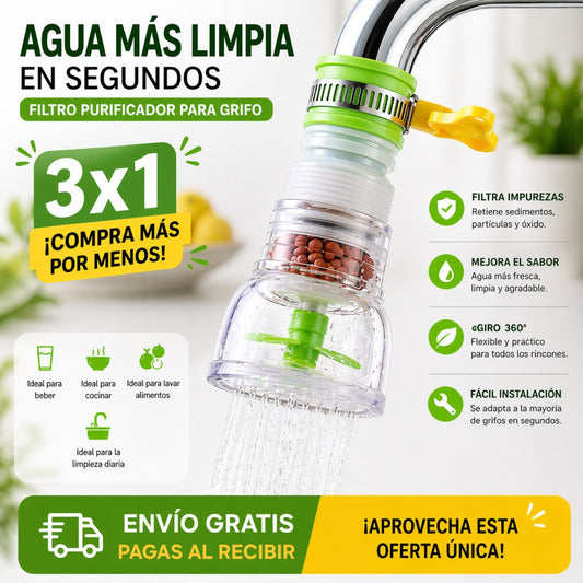 Filtró de agua para grifo -AguaPro