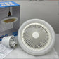 FOCO LED Y VENTILADOR 180° MULTIFUNCIONAL